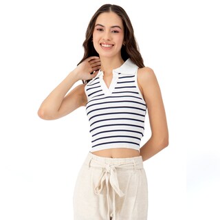 Foto 1 | Playera Para Mujer Quarry De Punto Cuello En V