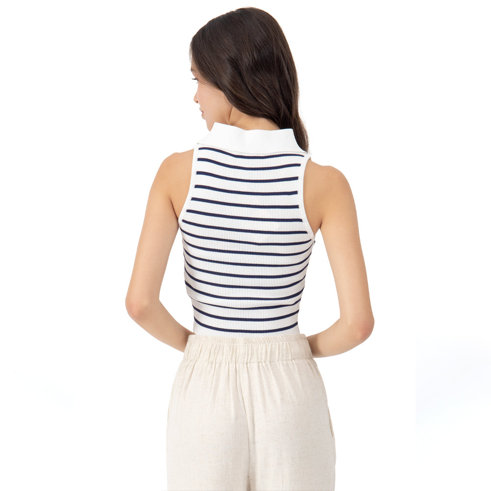 Foto 4 pulgar | Playera Para Mujer Quarry De Punto Cuello En V