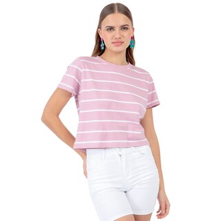Foto 1 | Playera Para Mujer Quarry Con Rayas