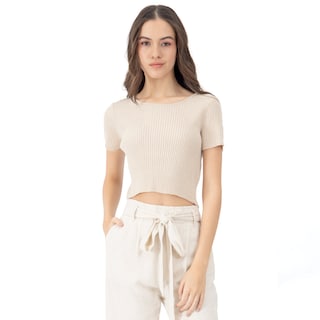 Foto 1 | Playera Para Mujer Quarry Corta Con Canales