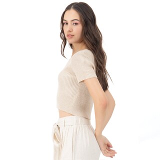 Foto 2 | Playera Para Mujer Quarry Corta Con Canales
