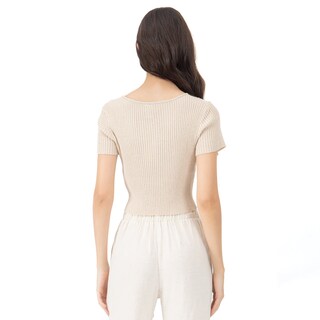 Foto 3 | Playera Para Mujer Quarry Corta Con Canales