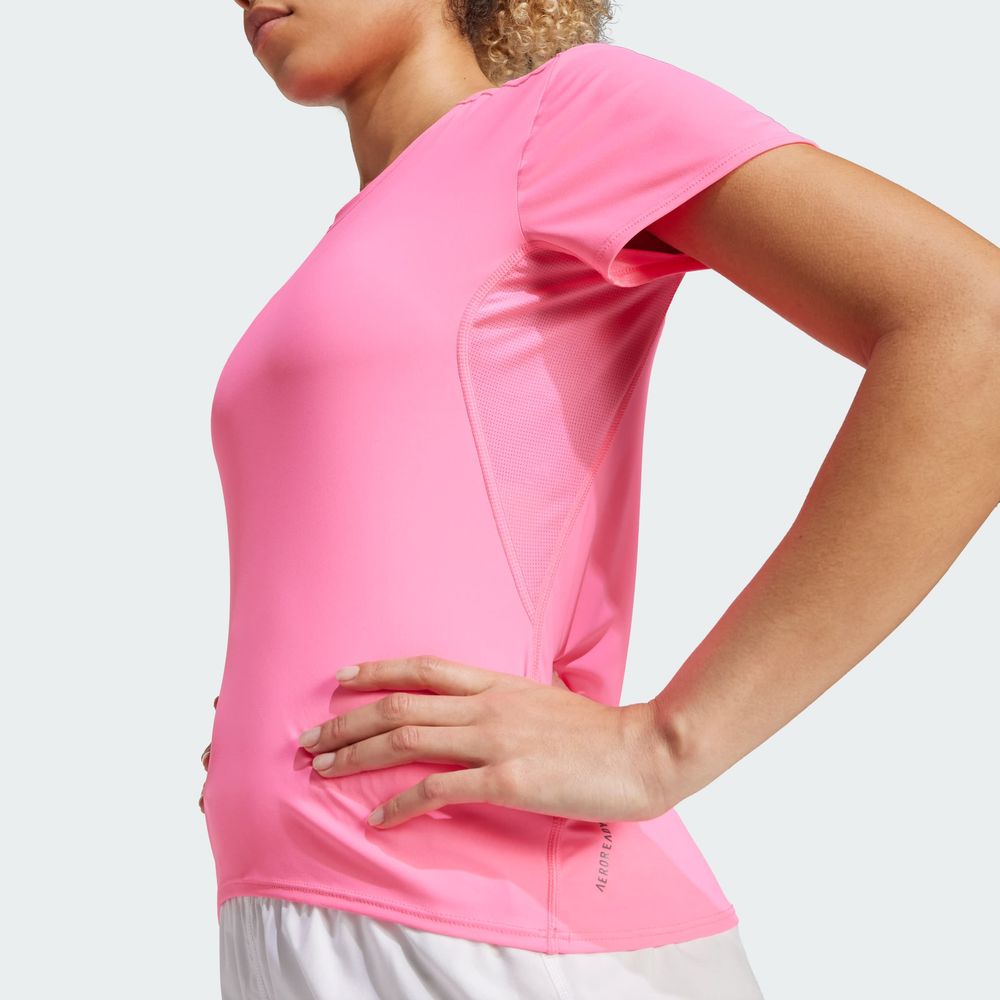 Foto 8 pulgar | Playera De Running Adizero Essentials Adidas Rosa Mujer