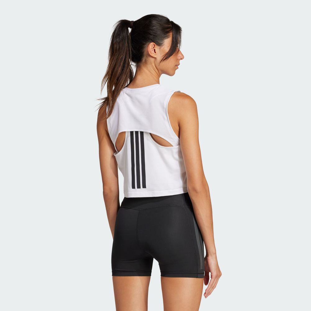 Foto 4 pulgar | Boxy Tank 3s Adidas Blanco Mujer