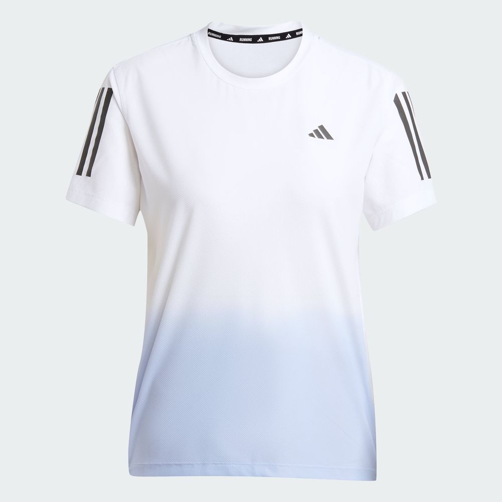 Foto 4 pulgar | Playera Own The Run Climacool Colorblock Adidas Blanco Mujer