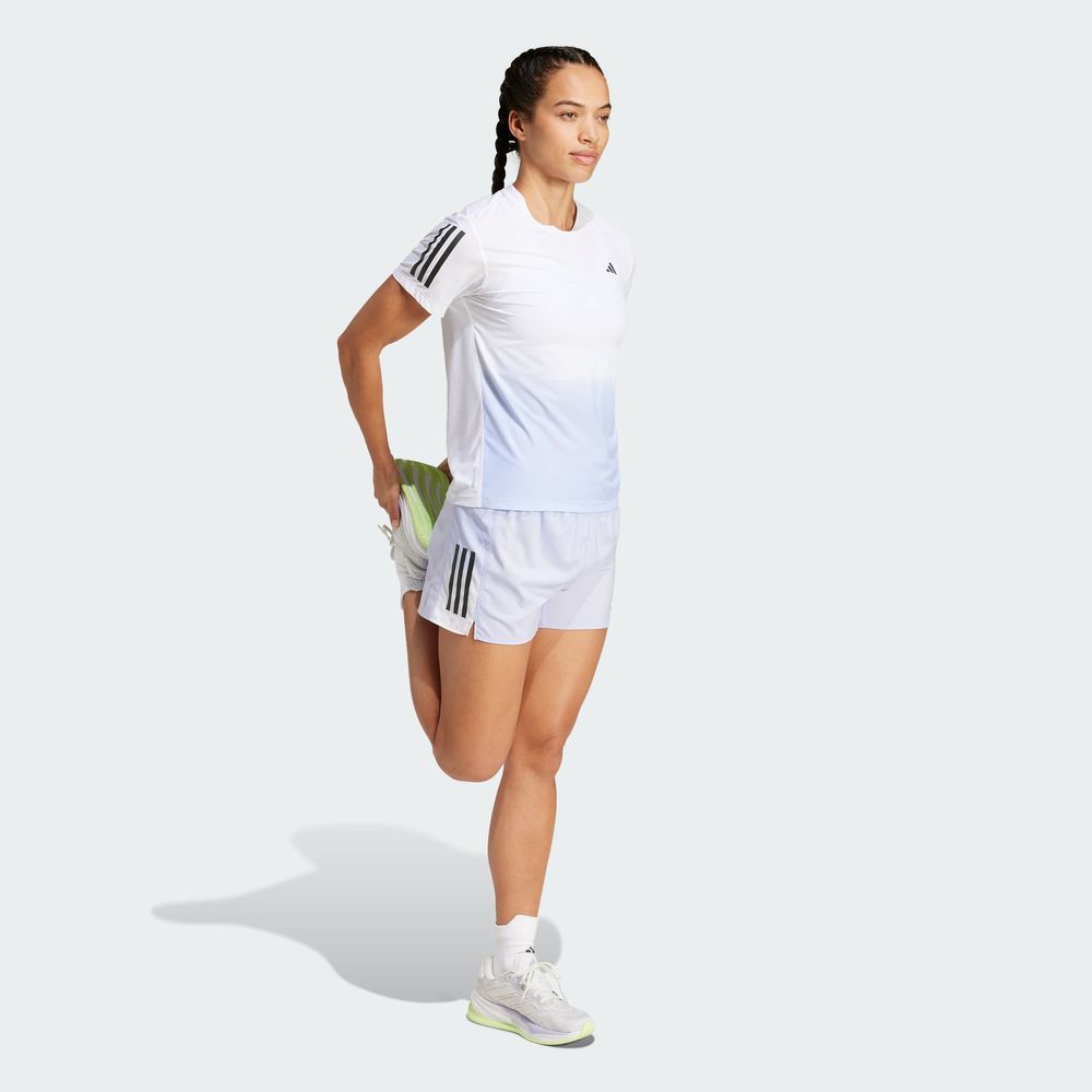 Foto 6 pulgar | Playera Own The Run Climacool Colorblock Adidas Blanco Mujer