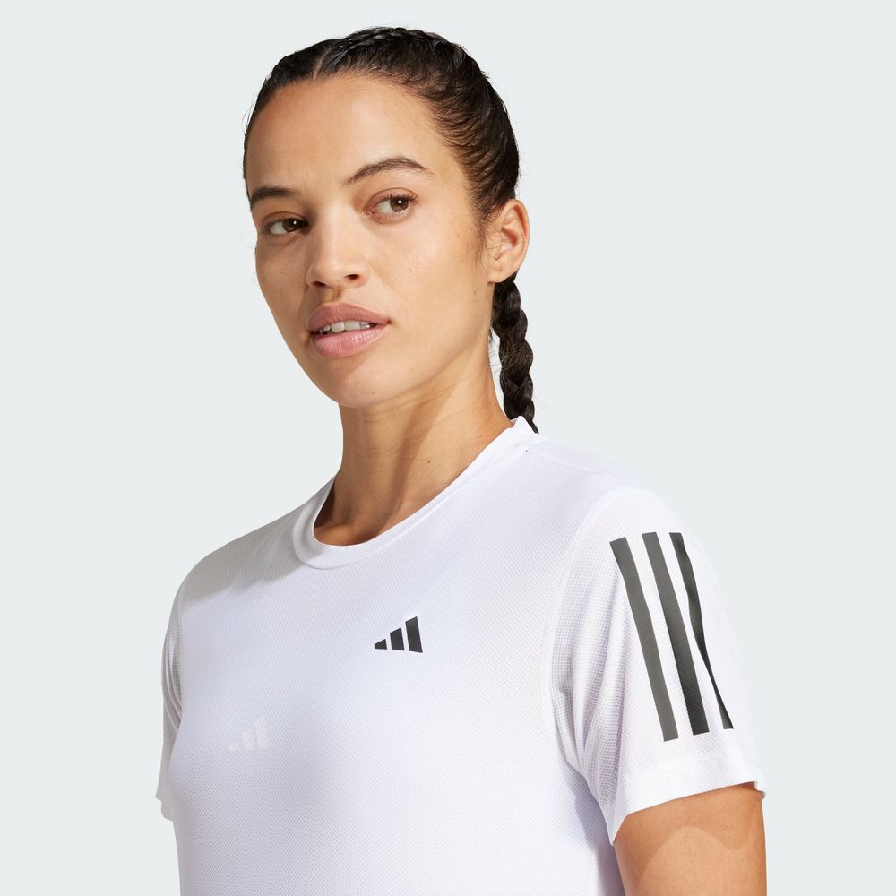 Foto 8 pulgar | Playera Own The Run Climacool Colorblock Adidas Blanco Mujer