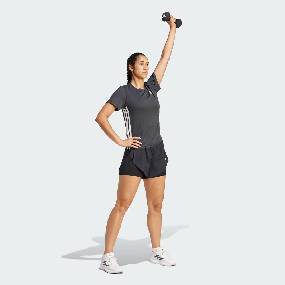 Foto 6 pulgar | We 3s Crew Tee Adidas Negro Mujer
