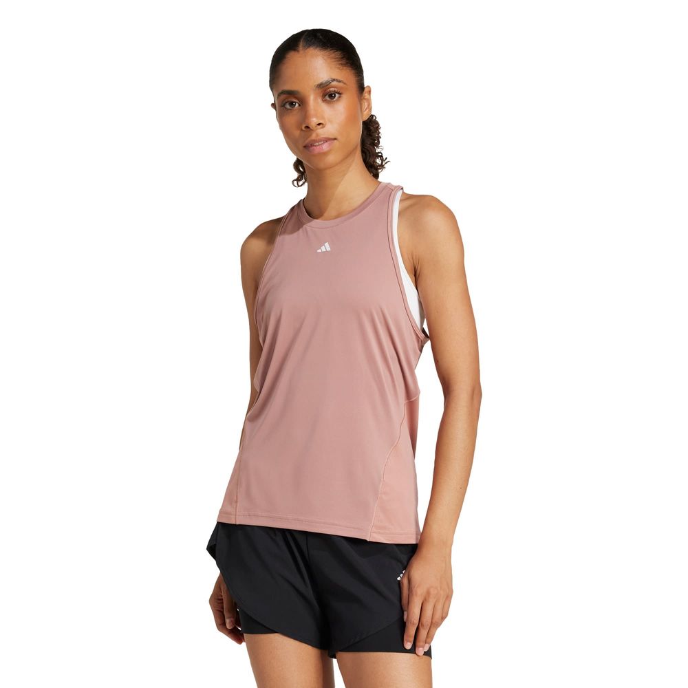 Foto 3 pulgar | Playera Sin Mangas Designed For Training Adidas Rosa Mujer