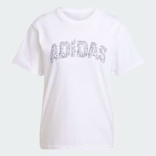 Foto 3 | Playera Tech Llustrate Estampada Adidas Blanco Mujer
