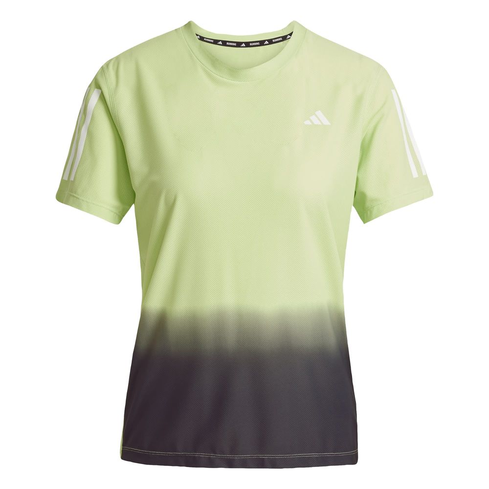 Foto 2 pulgar | Playera Own The Run Climacool Colorblock Adidas Verde Mujer