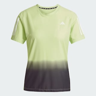 Foto 3 | Playera Own The Run Climacool Colorblock Adidas Verde Mujer