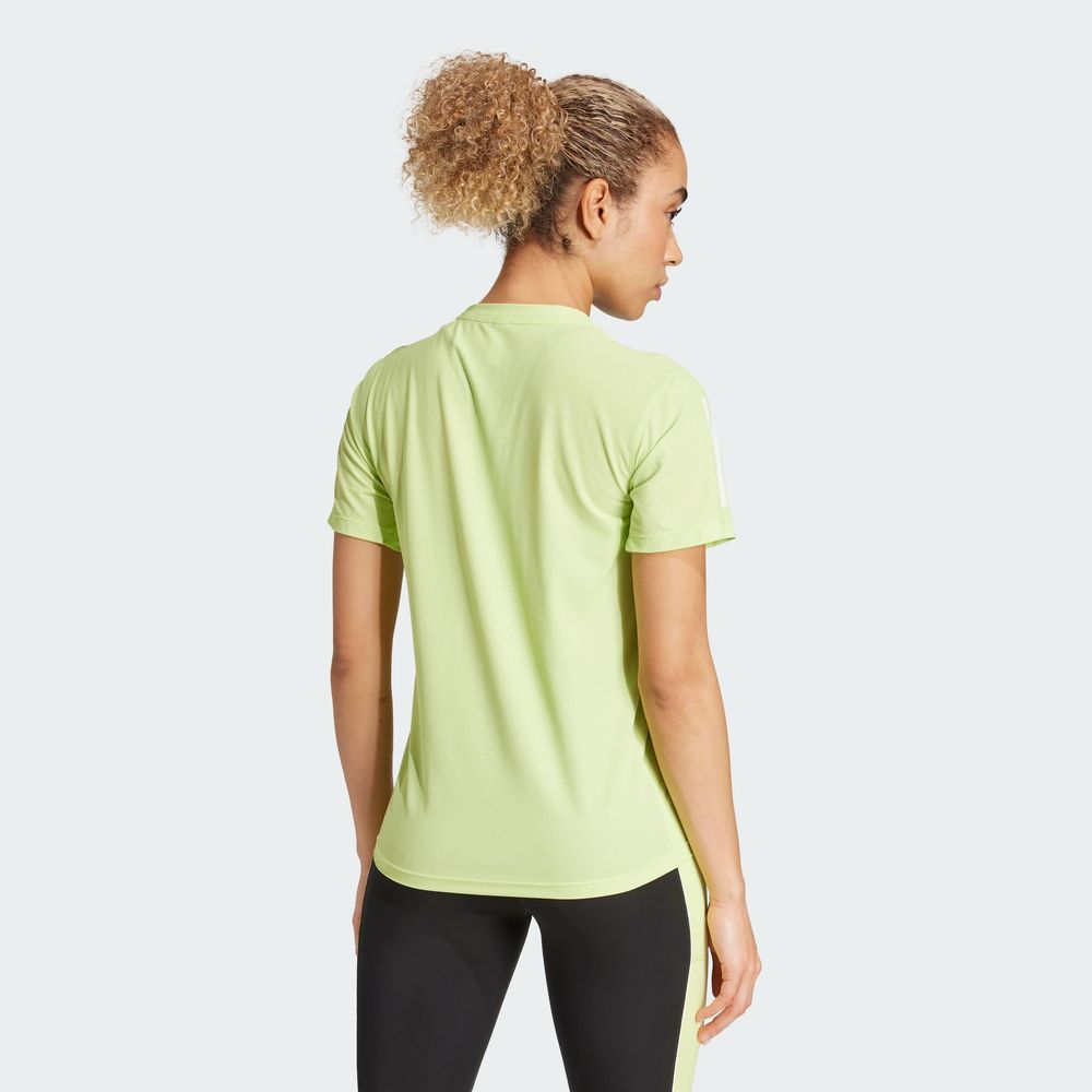 Foto 5 pulgar | Playera Own The Run Climacool Colorblock Adidas Verde Mujer