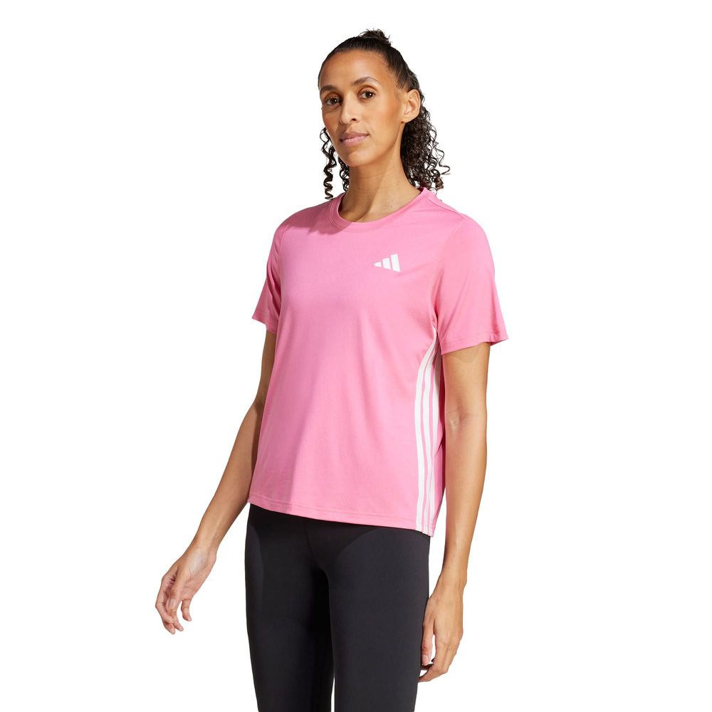 Foto 3 pulgar | Playera Adidas 3s Crew Rosa para Mujer - Diseño innovador para deportistas exigentes