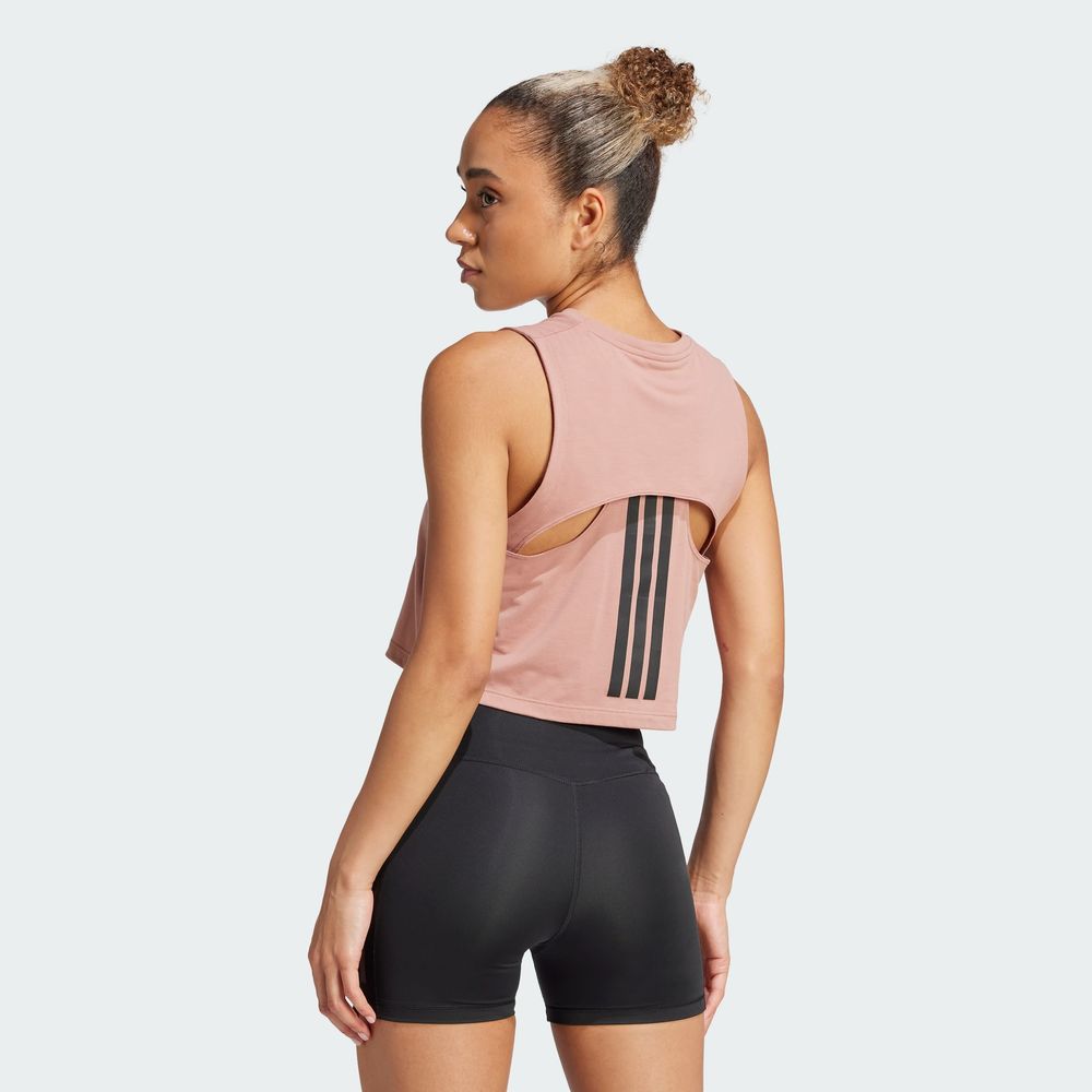 Foto 5 pulgar | Boxy Tank 3s Adidas Rosa Mujer