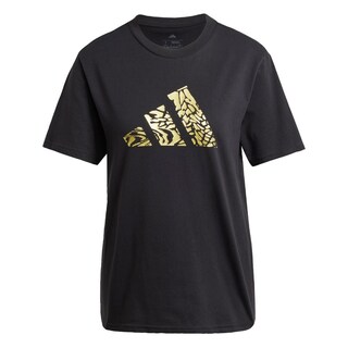 Foto 1 | Playera Adidas Tech Metallic Graphic Negra para Mujer