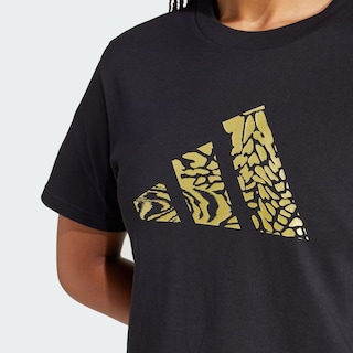 Foto 6 | Playera Adidas Tech Metallic Graphic Negra para Mujer