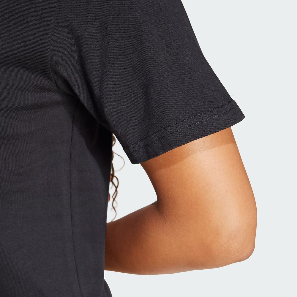 Foto 8 pulgar | Playera Adidas Tech Metallic Graphic Negra para Mujer