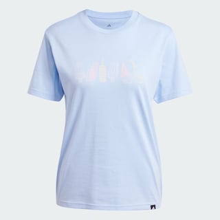 Foto 3 | W L Food Tee Adidas Azul Mujer