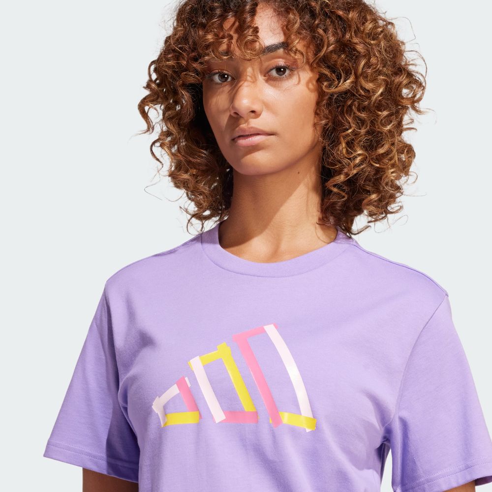 Foto 7 pulgar | Playera Adidas W T Fill Tee Violeta para Mujer