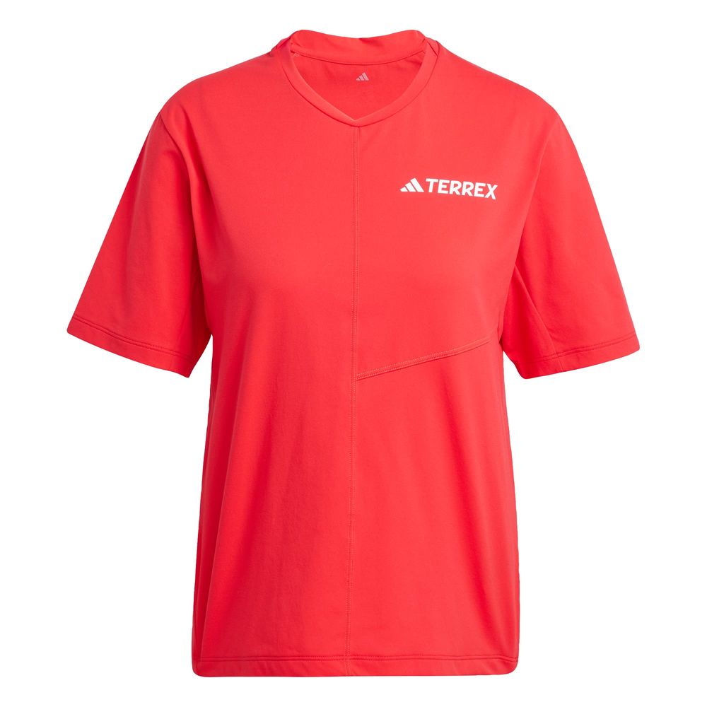 Foto 2 pulgar | W Mt Tee Adidas Rojo Mujer