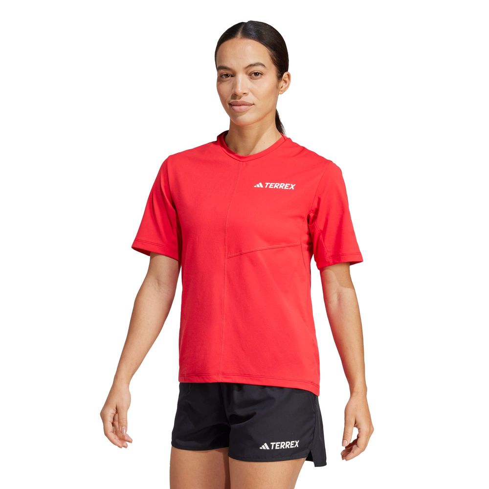 Foto 3 pulgar | W Mt Tee Adidas Rojo Mujer
