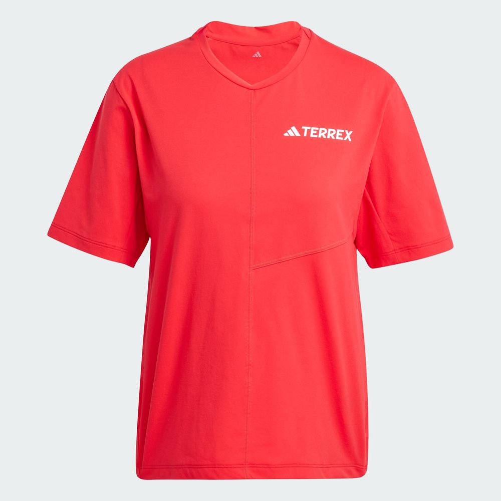 Foto 4 pulgar | W Mt Tee Adidas Rojo Mujer