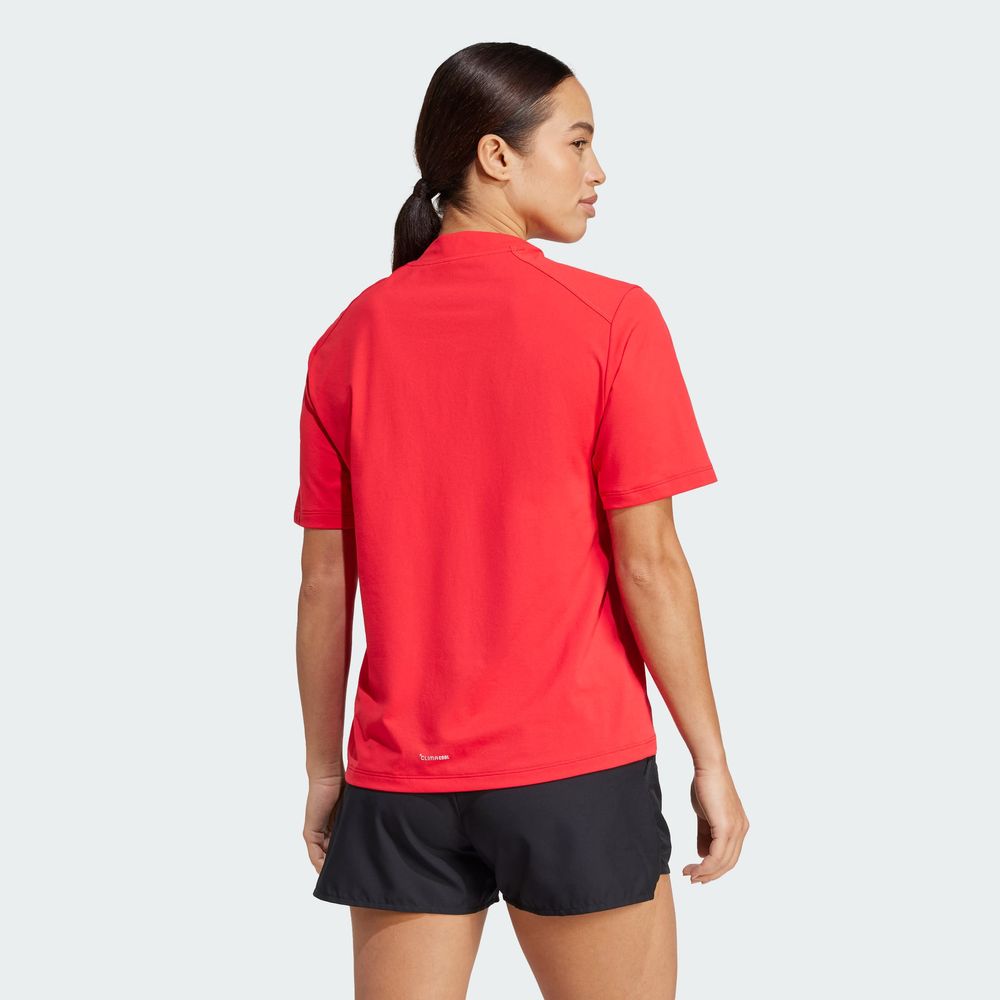Foto 5 pulgar | W Mt Tee Adidas Rojo Mujer
