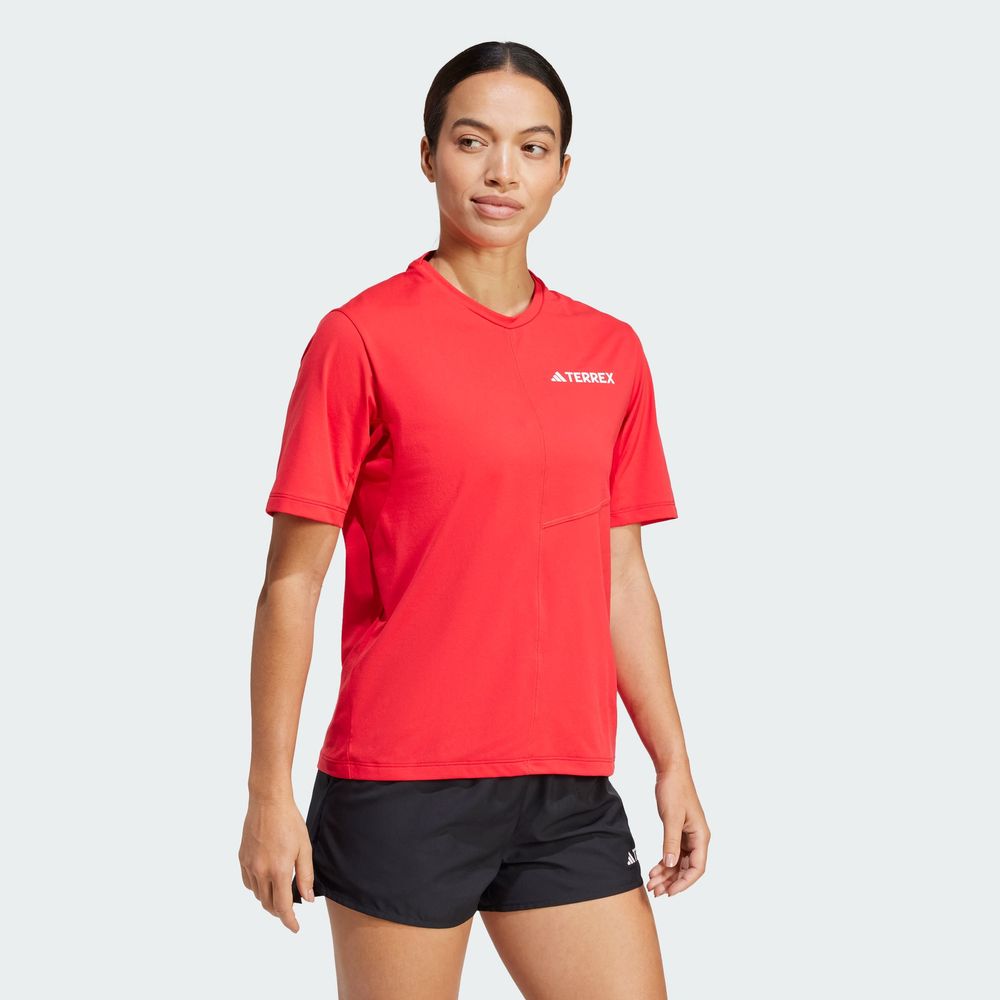 Foto 6 pulgar | W Mt Tee Adidas Rojo Mujer