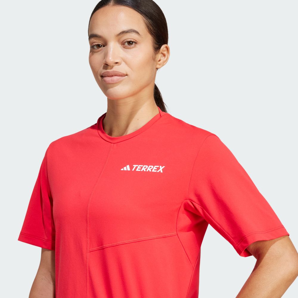Foto 9 pulgar | W Mt Tee Adidas Rojo Mujer