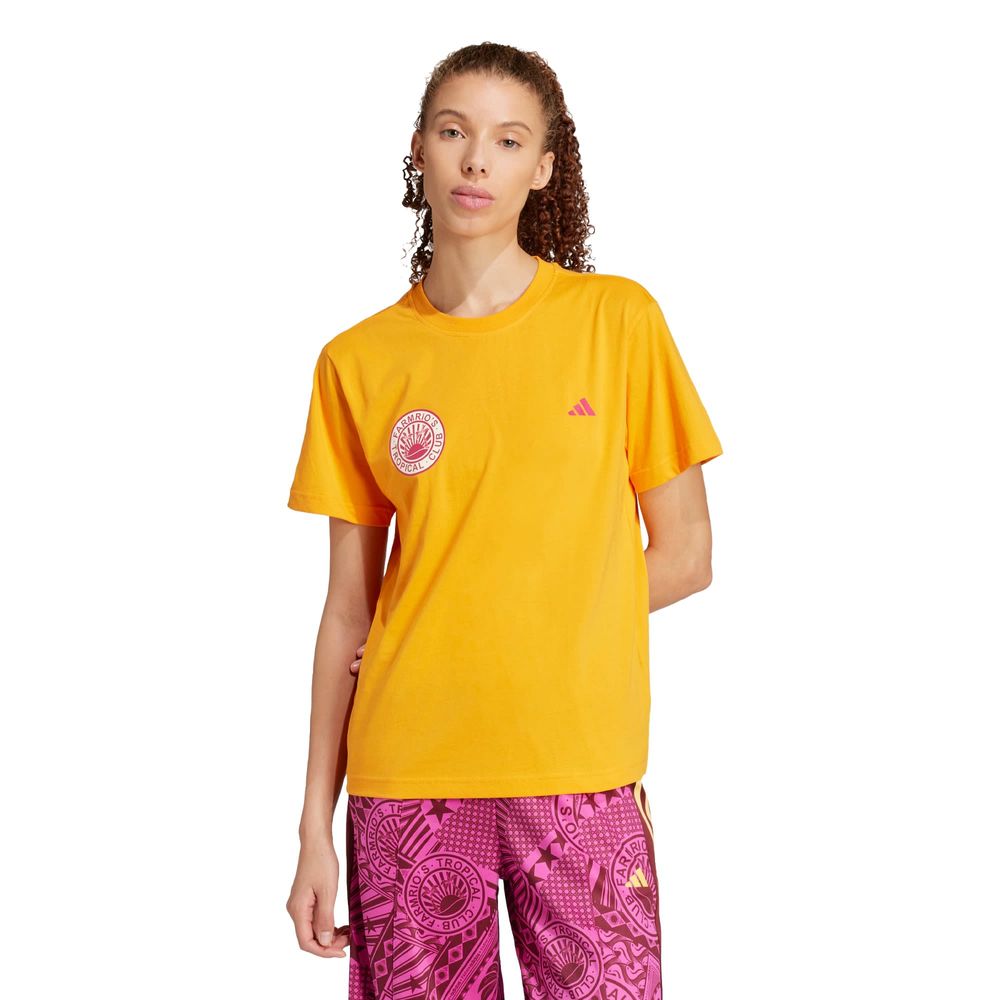Foto 3 pulgar | Farm Gfx Tee Adidas Naranja Mujer