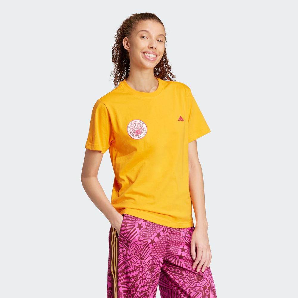 Foto 5 | Farm Gfx Tee Adidas Naranja Mujer