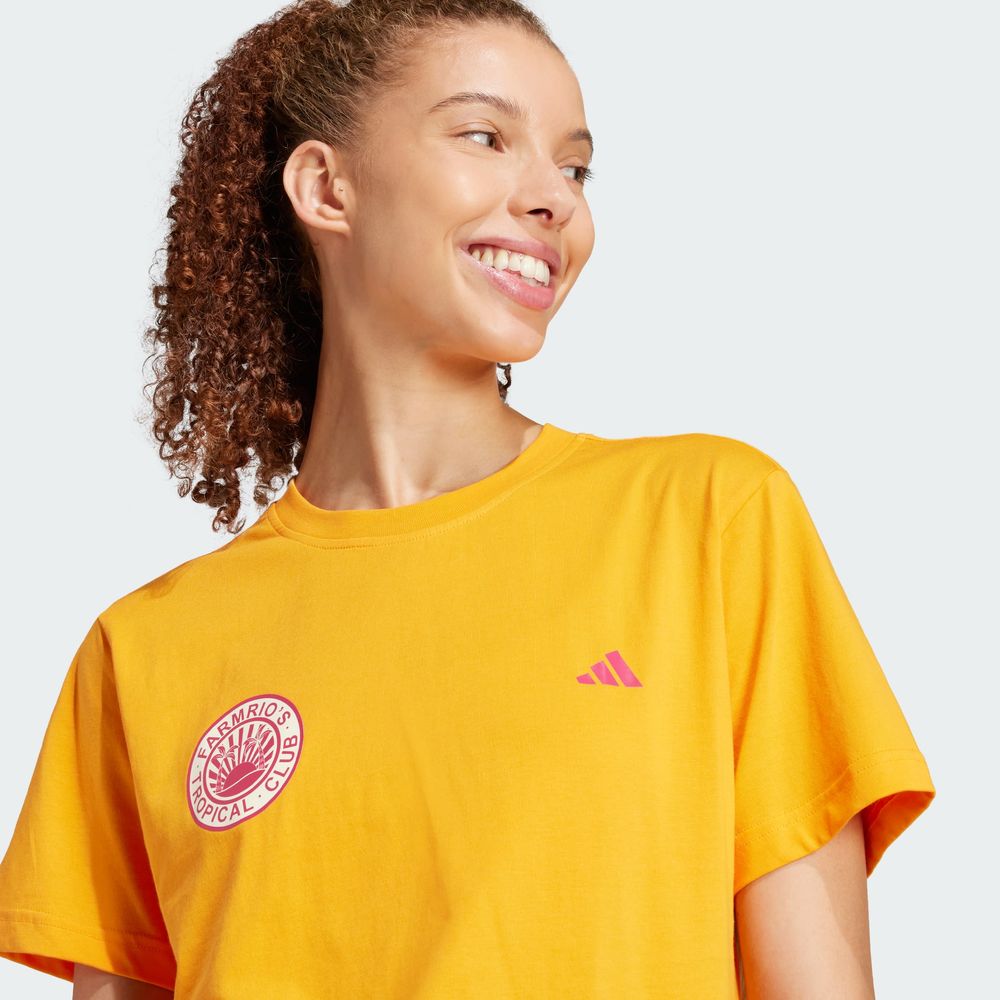 Foto 7 pulgar | Farm Gfx Tee Adidas Naranja Mujer