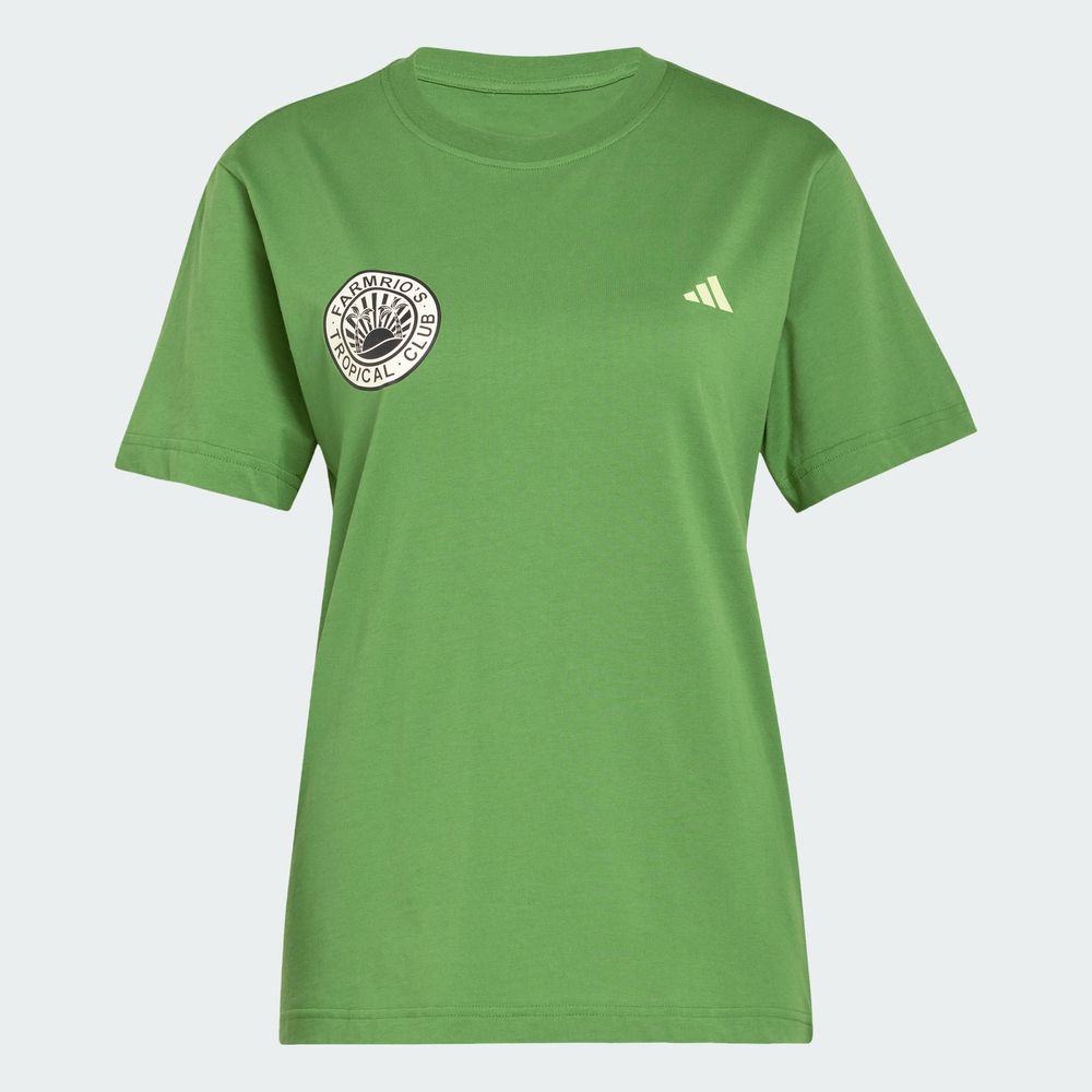Foto 4 pulgar | Farm Gfx Tee Adidas Verde Mujer