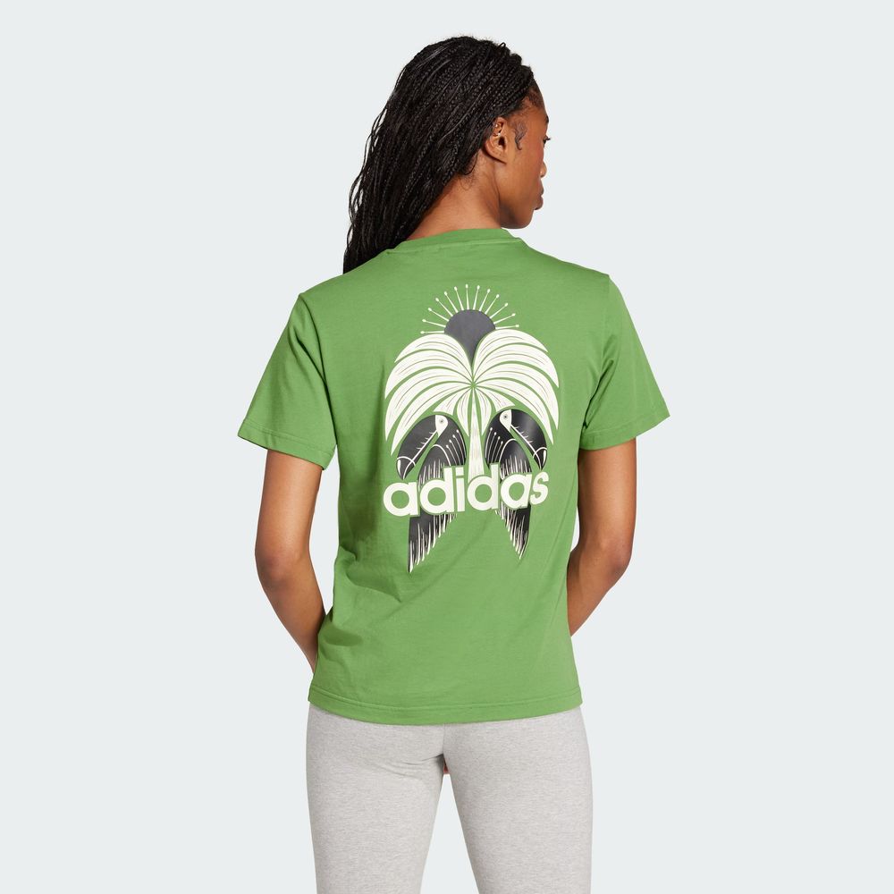 Foto 5 pulgar | Farm Gfx Tee Adidas Verde Mujer