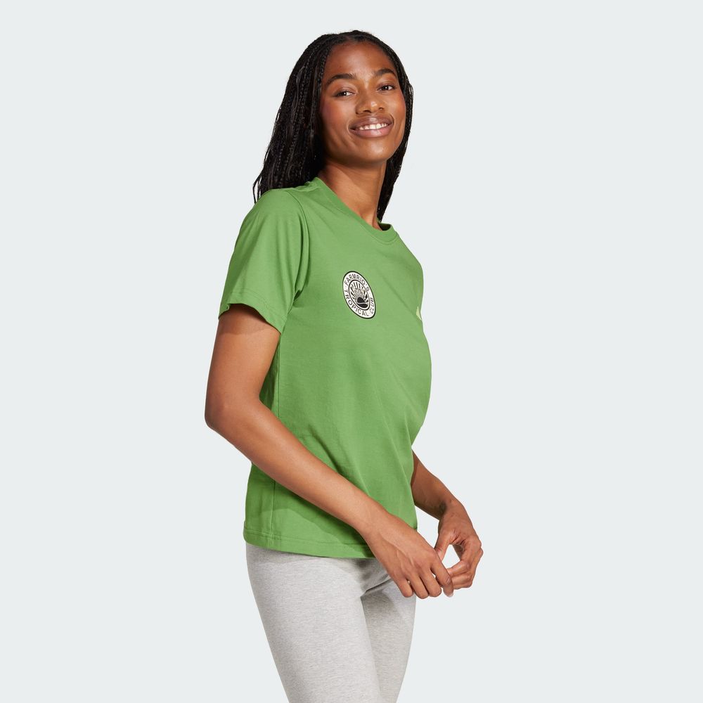 Foto 5 | Farm Gfx Tee Adidas Verde Mujer