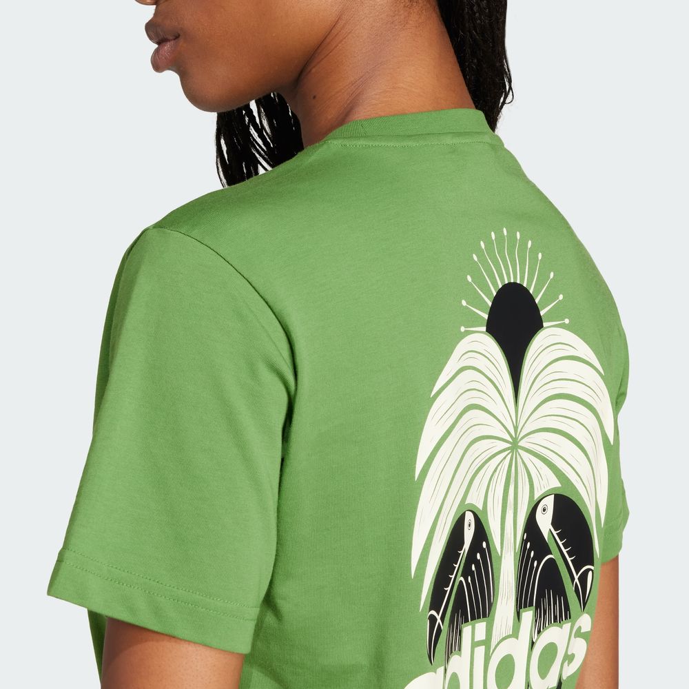 Foto 6 | Farm Gfx Tee Adidas Verde Mujer