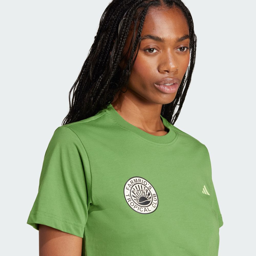 Foto 8 pulgar | Farm Gfx Tee Adidas Verde Mujer