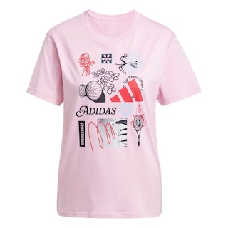 Foto 1 | Playera Adidas W C Photo Tee 2 Rosa para Mujer