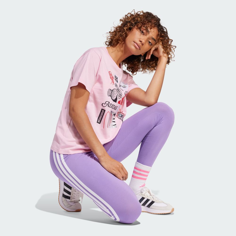 Foto 6 pulgar | Playera Adidas W C Photo Tee 2 Rosa para Mujer