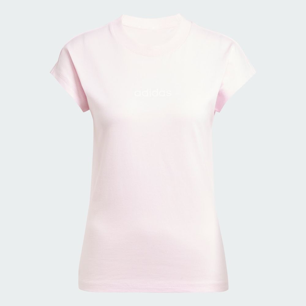 Foto 4 pulgar | Playera Essentials Linear Algodón Adidas Rosa Mujer