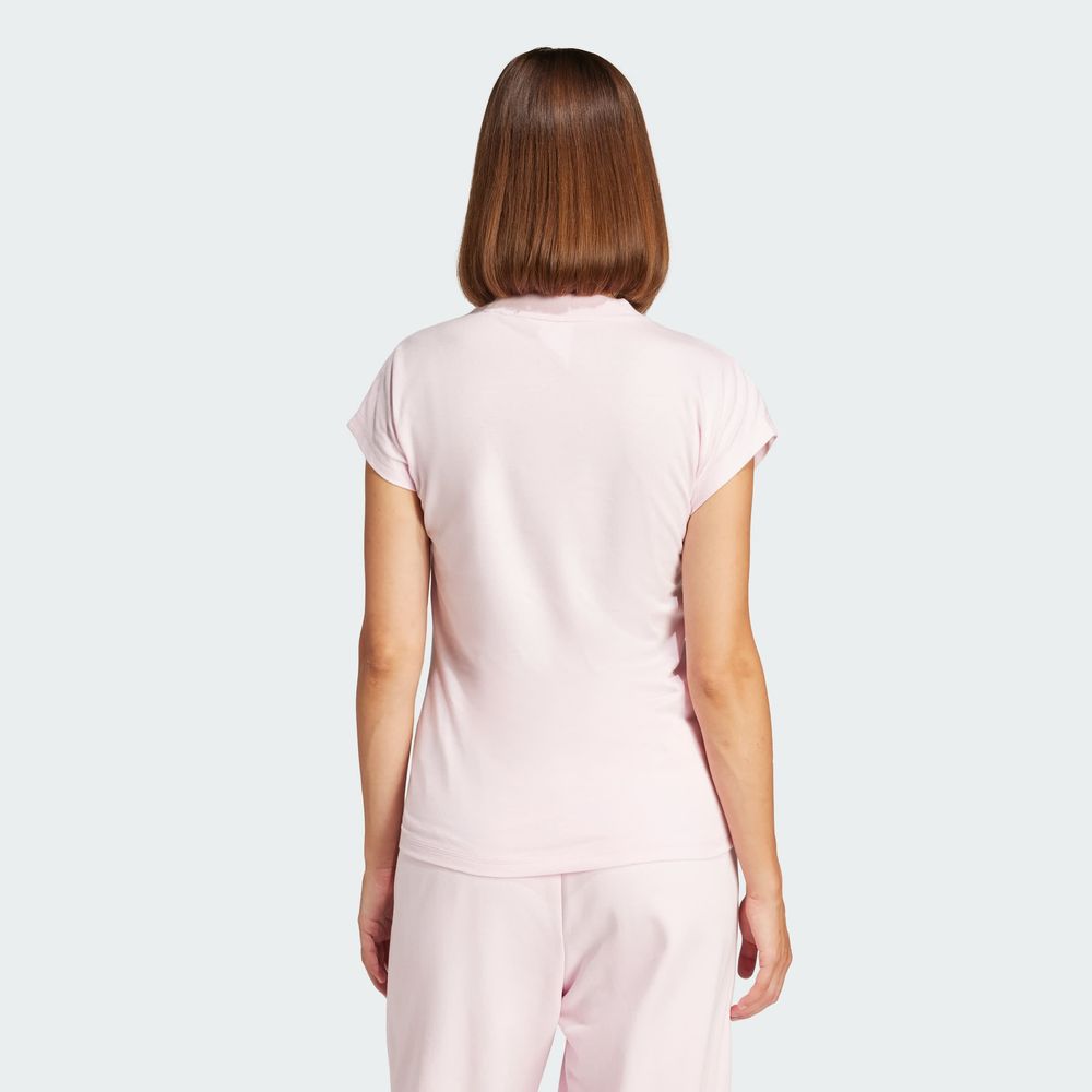 Foto 5 pulgar | Playera Essentials Linear Algodón Adidas Rosa Mujer