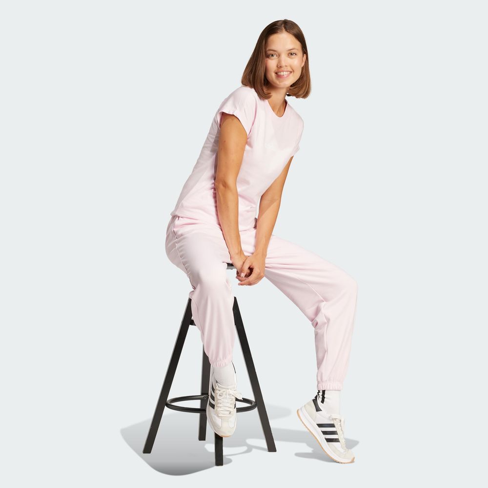 Foto 5 | Playera Essentials Linear Algodón Adidas Rosa Mujer