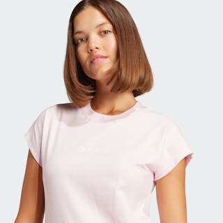 Foto 6 | Playera Essentials Linear Algodón Adidas Rosa Mujer