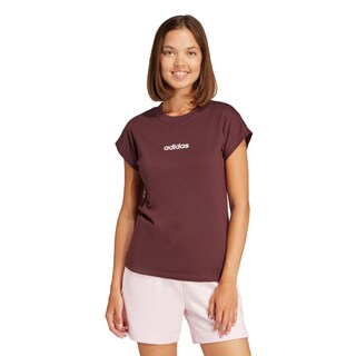 Foto 2 | Playera Essentials Linear Algodón Adidas Rojo Mujer