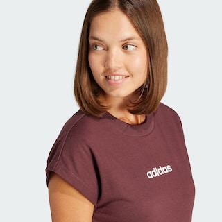 Foto 7 | Playera Essentials Linear Algodón Adidas Rojo Mujer