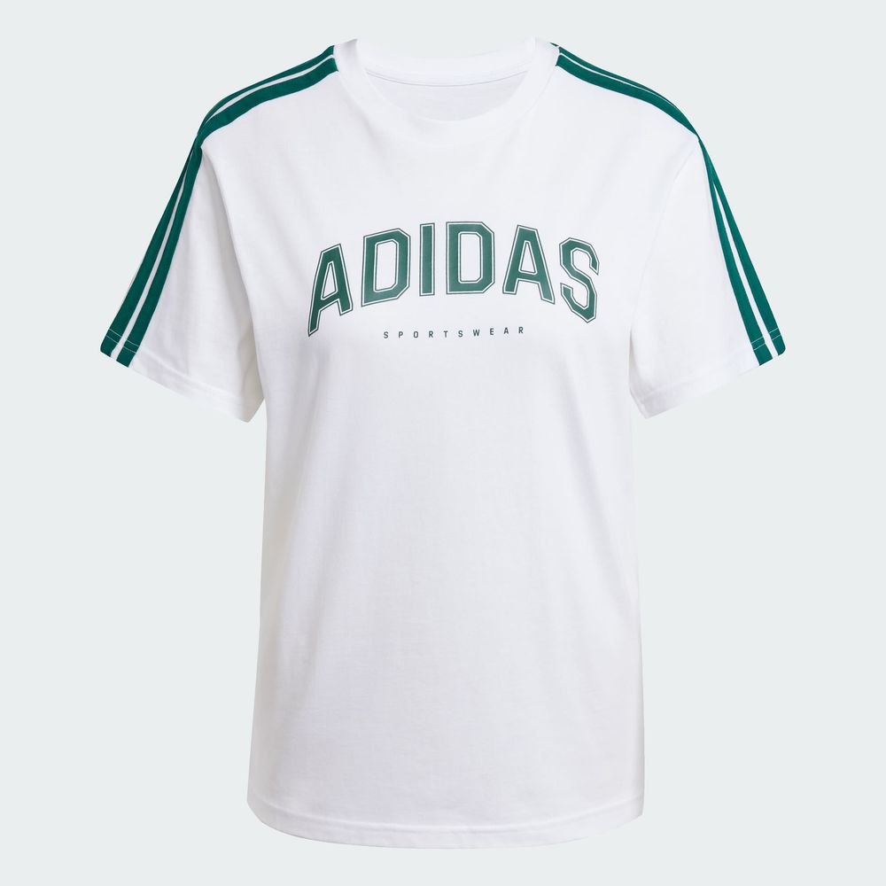 Foto 4 pulgar | Playera Adidas W L Softs Tee Blanco para Mujer