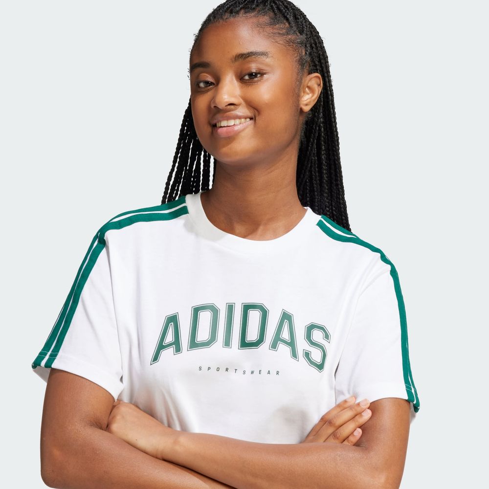 Foto 8 pulgar | Playera Adidas W L Softs Tee Blanco para Mujer