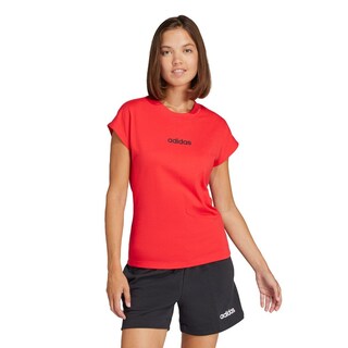 Foto 2 | Playera Essentials Linear Algodón Adidas Rojo Mujer