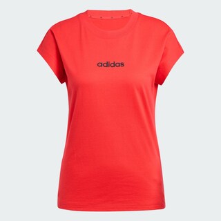Foto 3 | Playera Essentials Linear Algodón Adidas Rojo Mujer